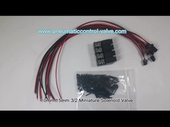 10mm 15mm織物および編むことの空気のオートメーションのための3/2のミニチュアの電磁弁1.3W 24VDC